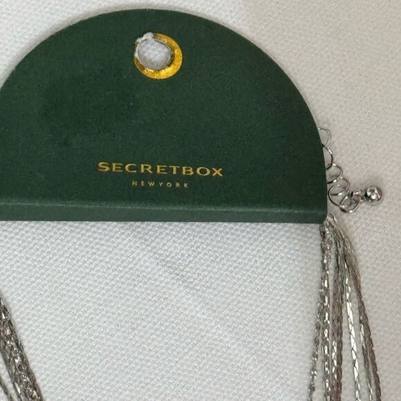 Secret Box Silver Tone Multi-Layer Necklace - Picture 3 of 5